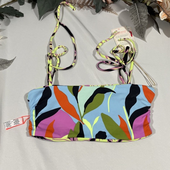 NWT Maaji [ Small ] Kamali Piazza Tie Strap Reversible Bikini Top‎ - Picture 4 of 10